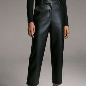 Aritzia Babaton black vegan leather pants